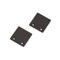 embouts GLENOS pour profil pro 2020. noir. 2 pces
