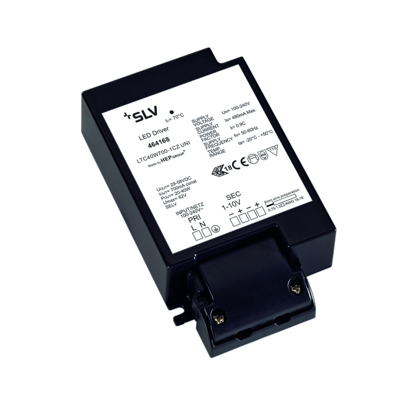 Alimentation LED 40W 700mA protection courts-circuits