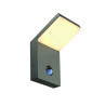 applique ORDI LED anthracite 3000K 9W avec détecteur de mouvement