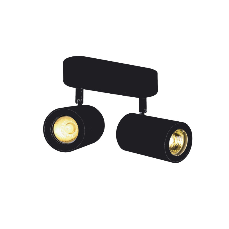 applique et plafonnier ENOLA B 2  noir GU10 max 2x50W