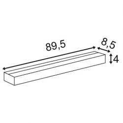 applique blanche SEDO 21 LED verre satiné 22W 3000K