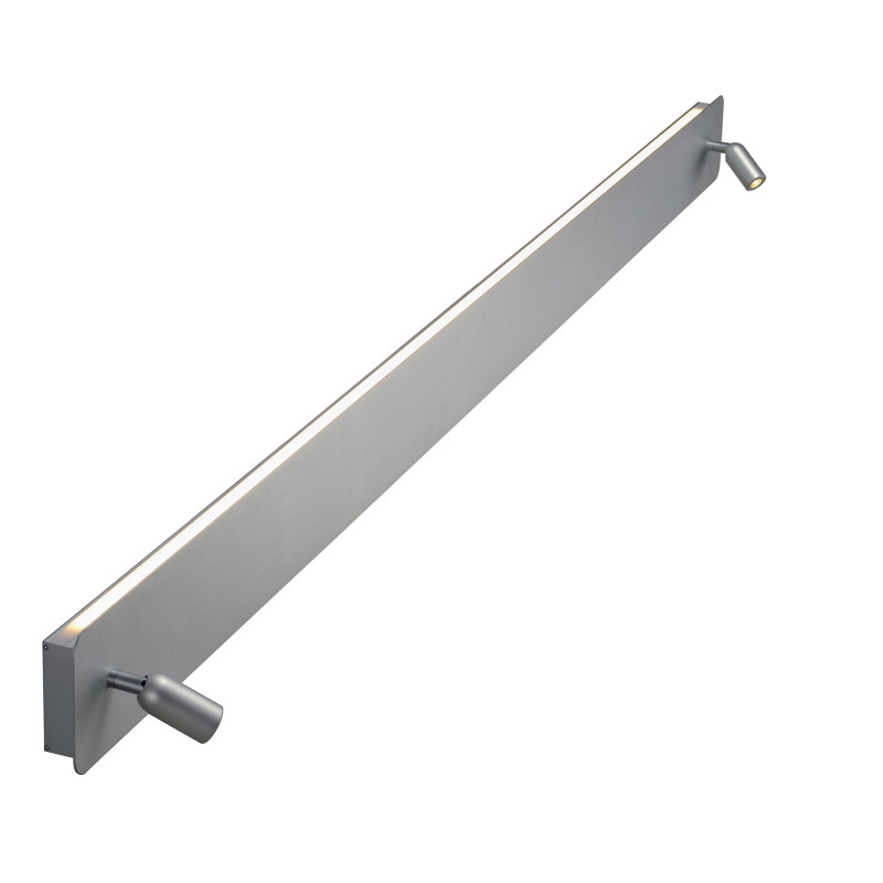 applique NAPIA TWIN alu brossé anodisé LED 166W 3000K