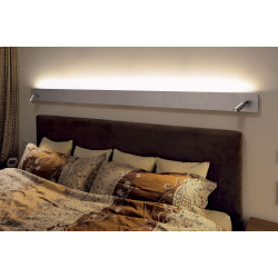 applique NAPIA TWIN alu brossé anodisé LED 166W 3000K