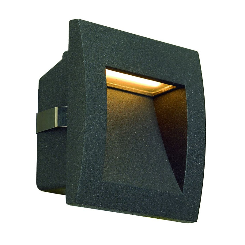 DOWNUNDER OUT LED S, encastré mural gris anthracite, LED 0.96W 3000K