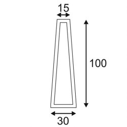 Borne LED anthracite BOOKAT 12.5W