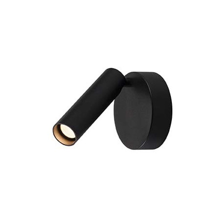 KARPO 1 spot, LED, applique plafonnier rond noir, 7.5W, 3000K, variable