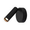 KARPO 1 spot, LED, applique plafonnier rond noir, 7.5W, 3000K, variable
