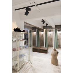 SPOT DANCER LED spot, noir, 3000K, adaptateur rail 3 allumages inclus