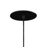 Suspension ronde noire HELIA 60, LED 7.5W, 3000K, patere plate pour encastrement