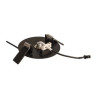 suspension HELIA 45 LED, ronde noire, 9W, 3000K, patere plate