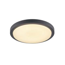 Plafonnier AINOS, rond, anthracite, LED 3000K, avec detecteur