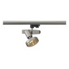 Rail 3 allumages, sleek spot g12, gris argent, 70w, reflecteur 12°