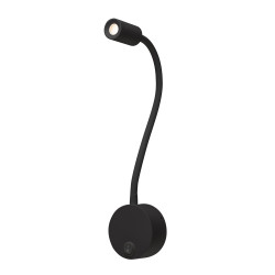 DIO FLEX PLATE LED applique, noir, 1,9W, 3000K
