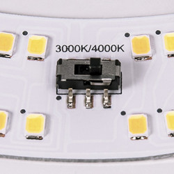 LIPSY 40 plafonnier, drum, blanc, LED 3000/4000K, dimmable