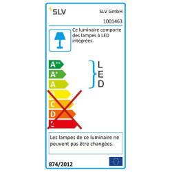 KARPO FL lampadaire, noir, LED 6,5W 3000K, 330lm