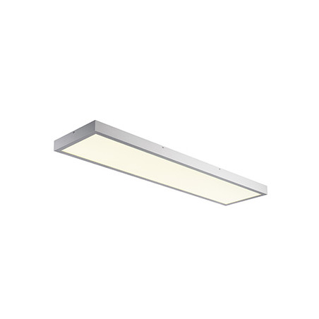 PANEL plafonnier en saillie, gris argent, LED 45W, 4000K, 1200x300mm