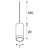 ASTINA, suspension intérieure, noir, GU10/QPAR51, 10W max