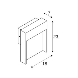 FLATT SENSOR, applique extérieure, anthracite/imitation bois, LED, 16W, 3000/4000K, IP54, avec détecteur de mouvements