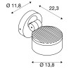 ESKINA SPOT SENSOR, applique et plafonnier extérieur à détecteur de mouvement, anthracite LED 14.5W, 3000/4000K, IP54, variable