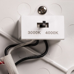 RUBA, applique et plafonnier extérieur, blanc, LED, 22W, 3000/4000K, interrupteur CCT