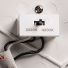 RUBA, applique et plafonnier extérieur, blanc, LED, 12W, 3000/4000K, interrupteur CCT