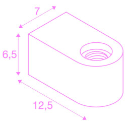 FITU CUBE, applique intérieure, noir, E27, 20W max