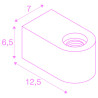 FITU CUBE, applique intérieure, blanc, E27, 20W max