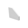 GRAZIA 10 EDGE, embout pour profil en saillie, blanc
