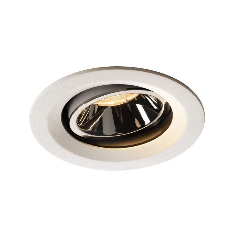 NUMINOS, encastré de plafond intérieur, 20°, blanc/chrome, LED, 3000K, orientable