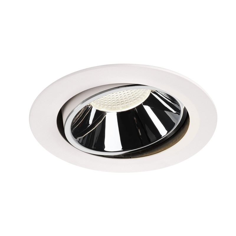 NUMINOS, encastré de plafond intérieur, 20°, blanc/chrome, LED, 4000K, orientable