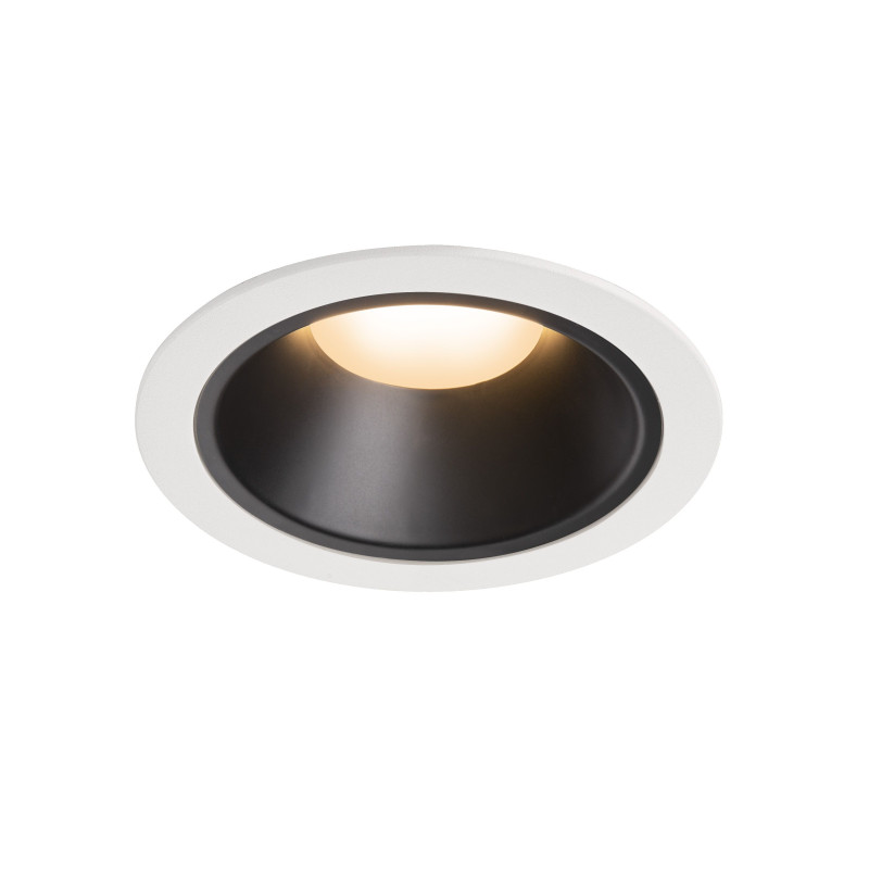 NUMINOS, encastré de plafond intérieur, 20°, blanc/noir, LED, 2700K