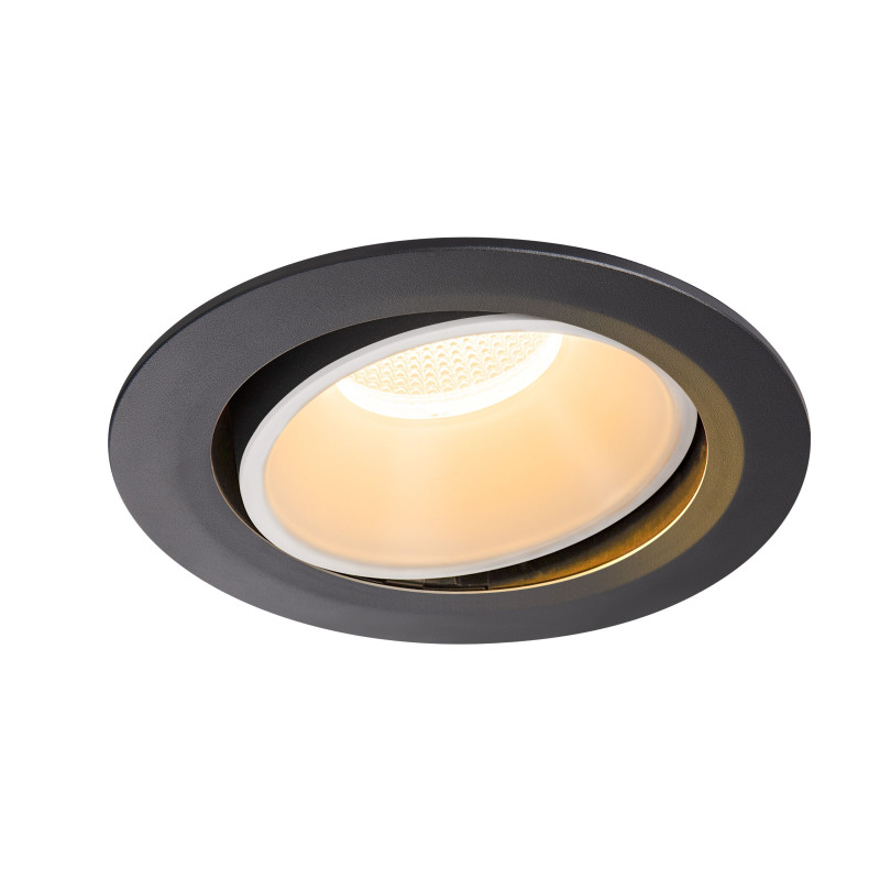 NUMINOS, encastré de plafond intérieur, 20°, noir/blanc, LED, 2700K, orientable
