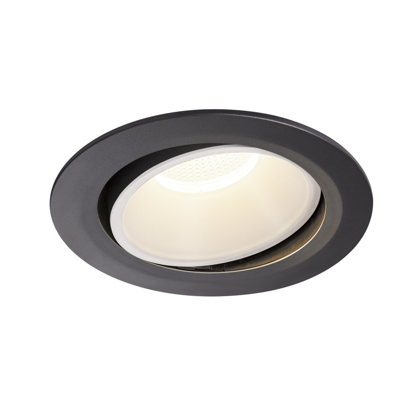 NUMINOS, encastré de plafond intérieur, 20°, noir/blanc, LED, 4000K, orientable