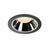 NUMINOS, encastré de plafond intérieur, 20°, noir/chrome, LED, 3000K