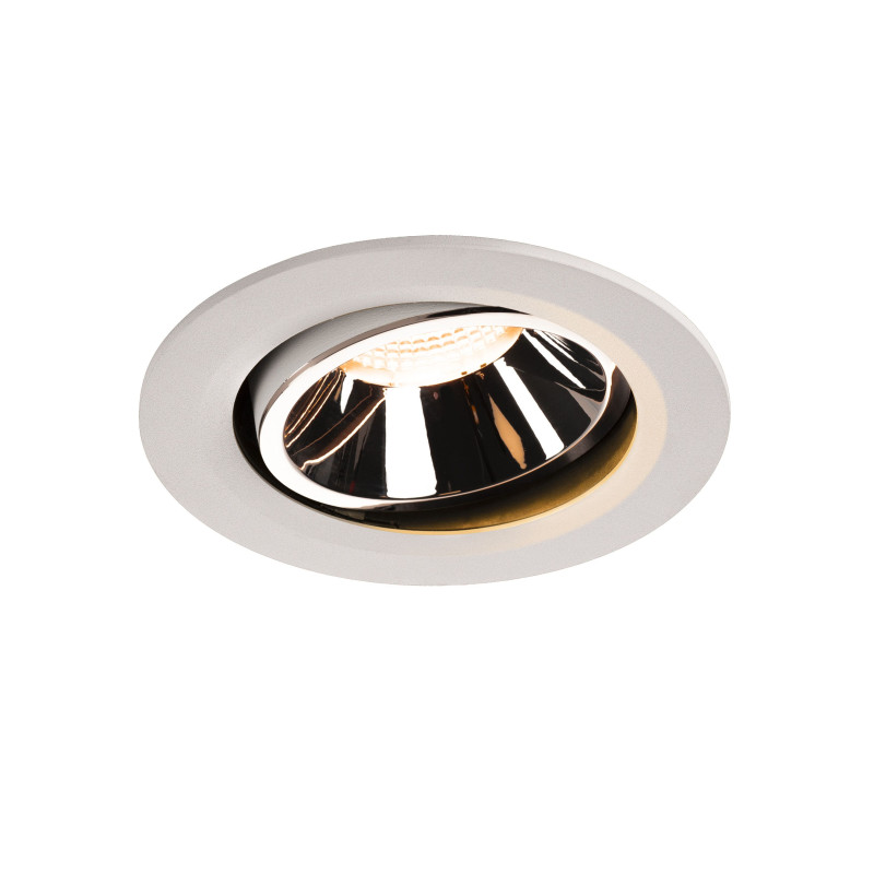 NUMINOS, encastré de plafond intérieur, 40°, blanc/chrome, LED, 2700K, orientable