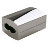 Easytec ii, chrome/noir, connecteur droit chrome