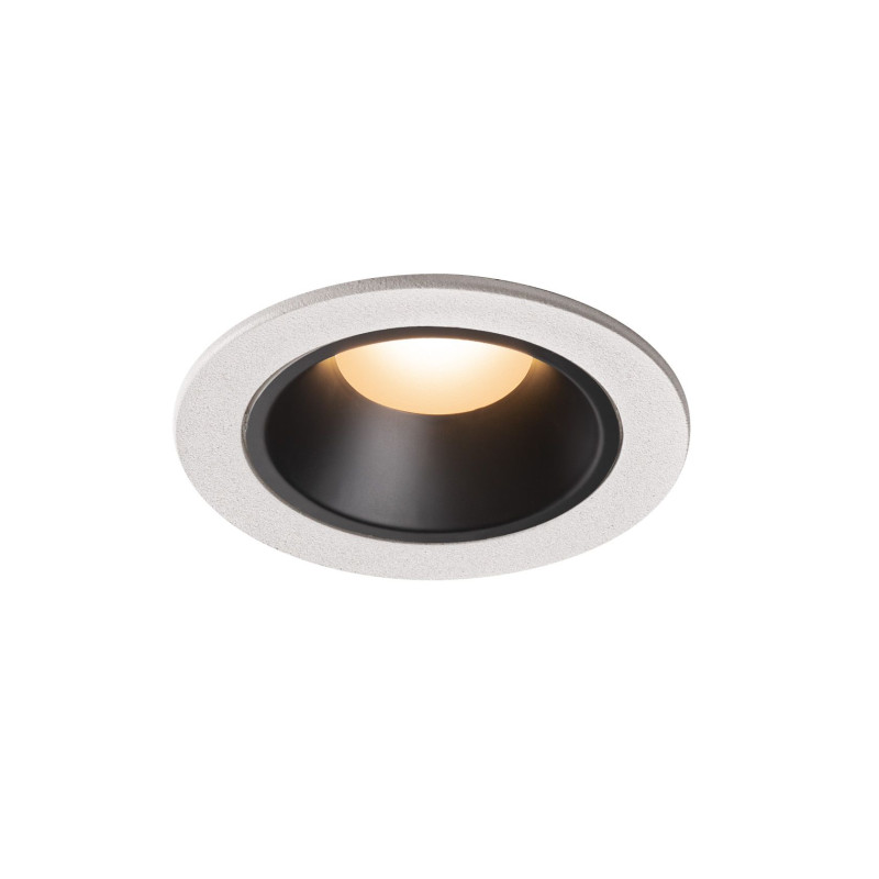 NUMINOS, encastré de plafond intérieur, 40°, blanc/noir, LED, 2700K