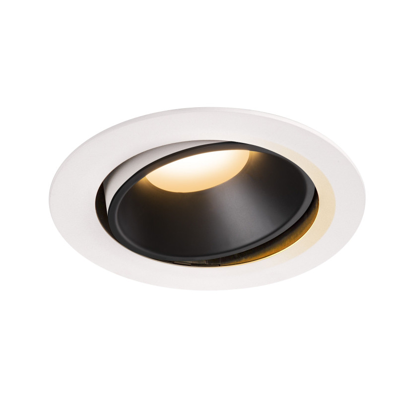 NUMINOS, encastré de plafond intérieur, 40°, blanc/noir, LED, 2700K, orientable