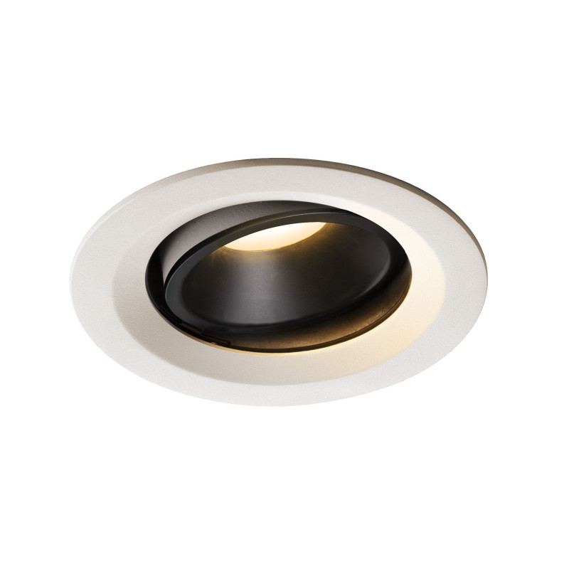 NUMINOS, encastré de plafond intérieur, 40°, blanc/noir, LED, 3000K, orientable