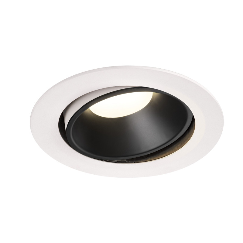 NUMINOS, encastré de plafond intérieur, 40°, blanc/noir, LED, 4000K, orientable
