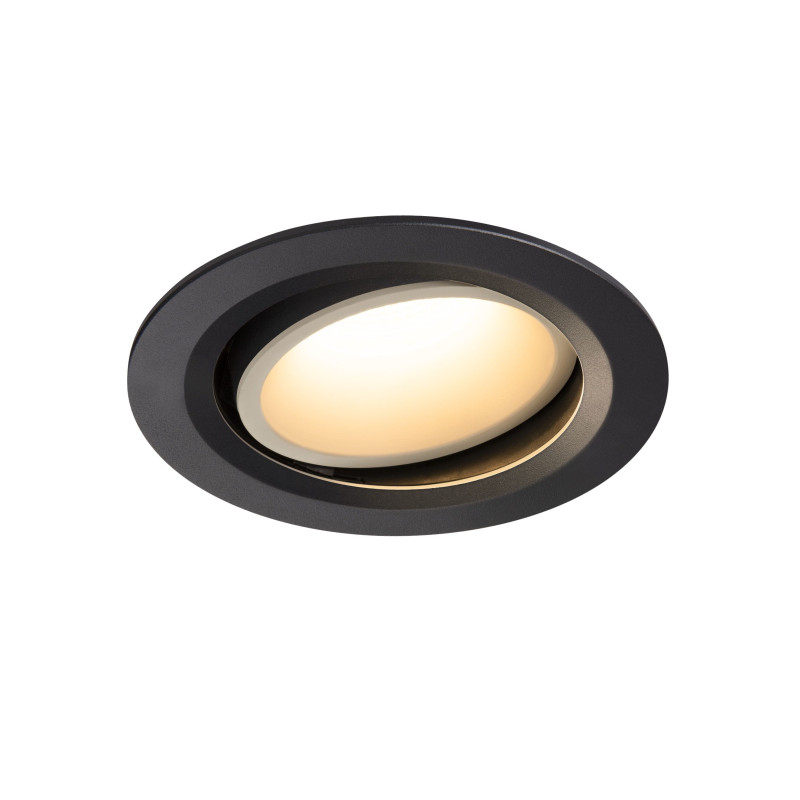 NUMINOS, encastré de plafond intérieur, 40°, noir/blanc, LED, 3000K, orientable