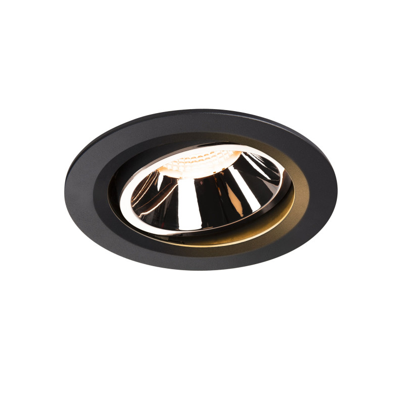 NUMINOS, encastré de plafond intérieur, 40°, noir/chrome, LED, 2700K, orientable
