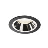 NUMINOS, encastré de plafond intérieur, 40°, noir/chrome, LED, 4000K