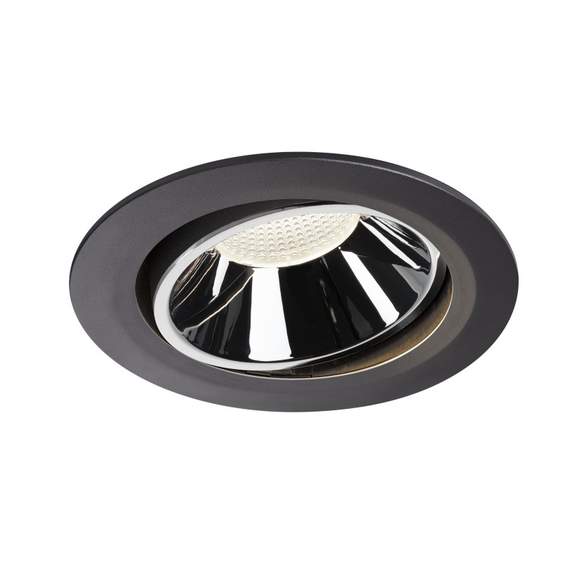 NUMINOS, encastré de plafond intérieur, 40°, noir/chrome, LED, 4000K, orientable