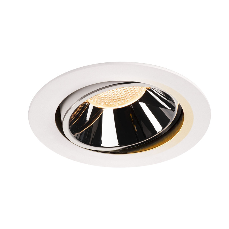 NUMINOS, encastré de plafond intérieur, 55°, blanc/chrome, LED, 2700K, orientable