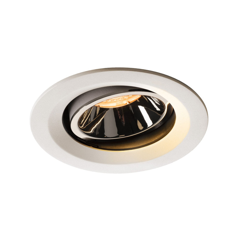NUMINOS, encastré de plafond intérieur, 55°, blanc/chrome, LED, 2700K, orientable