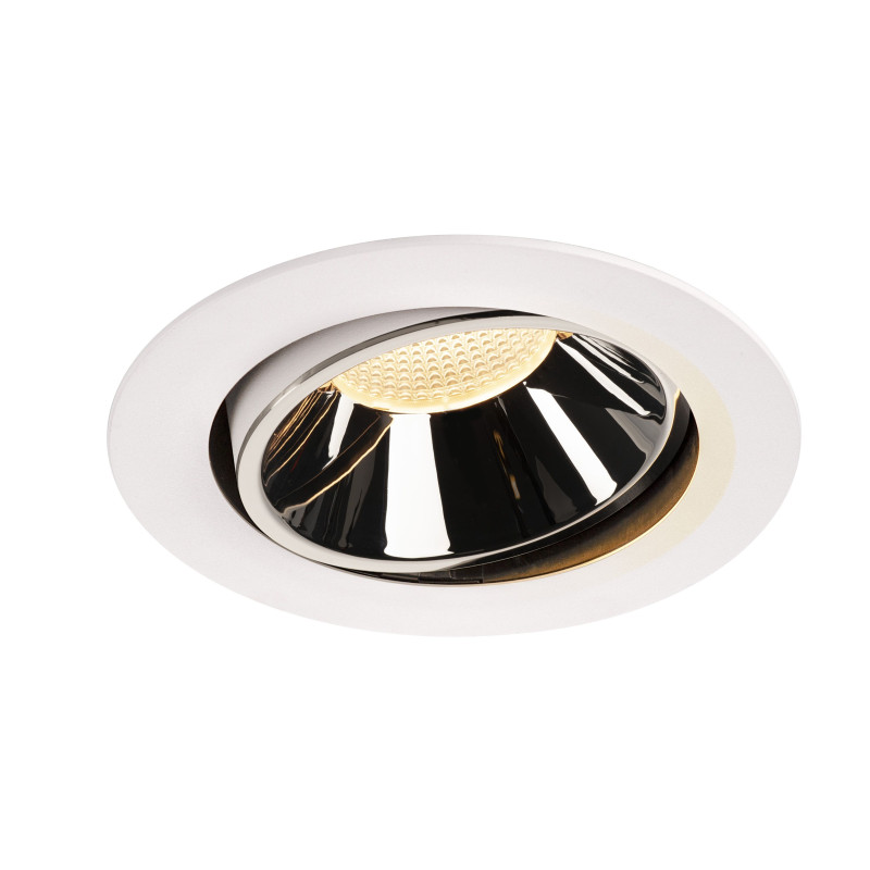 NUMINOS, encastré de plafond intérieur, 55°, blanc/chrome, LED, 3000K, orientable