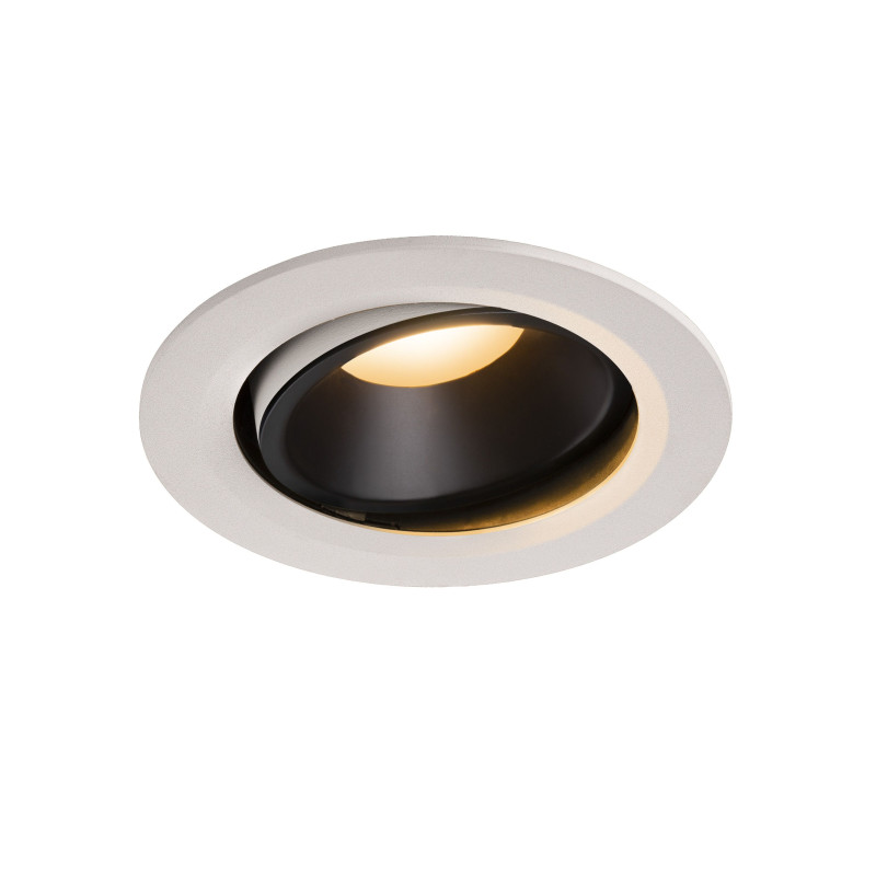 NUMINOS, encastré de plafond intérieur, 55°, blanc/noir, LED, 2700K, orientable