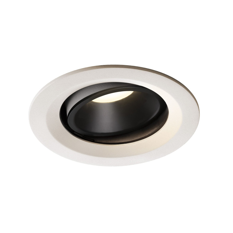 NUMINOS, encastré de plafond intérieur, 55°, blanc/noir, LED, 4000K, orientable