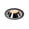 NUMINOS, encastré de plafond intérieur, 55°, noir/chrome, LED, 2700K